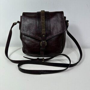 Radley Brown Leather Small Messenger Crossbody Bag